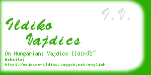 ildiko vajdics business card